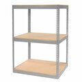 Global Industrial Record Storage Rack Without Boxes 42inW x 30inD x 60inH, Gray 130146